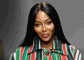 Celebrated British Model Naomi Campbell Back in Kenya for Holiday 