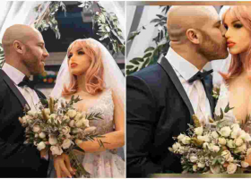 Bodybuilder Weds His Sex Doll Girlfriend After Two Years of 'Dating'