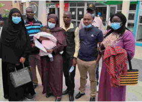 Baby Whose Kenyan Mother Died Giving Birth in Saudia Arabia Arrives Home 