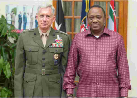 Uhuru Holds Talks with High Ranking US Military Commander  