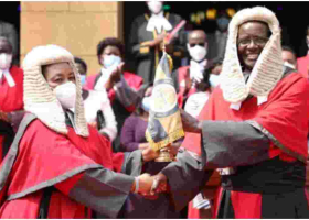 Chief Justice David Maraga Hands over Instruments of Power as He Exits Office