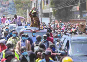 Rowdy Youth Disrupt Raila's BBI Rally in Githurai