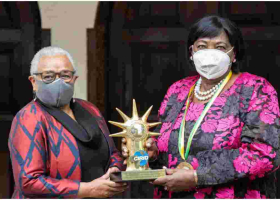 Mama Ngina Kenyatta Receives Macky Sall Prize for Dialogue in Africa 
