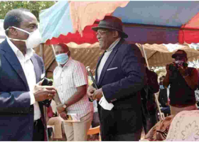 Drama as Furious Muthama Nearly Fights Kalonzo During a Burial Ceremony After Remarks About His Estranged Wife 