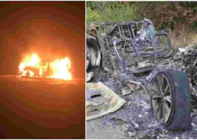 Kisii Deputy Governor Joash Maangi's Car Torched by Irate Mob After Fatal Accident 