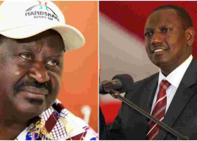 Ruto Sends Message to Raila After COVID-19 Diagnosis 