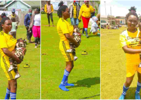 Well-Wishers Rally Behind Kenyan Woman Pictured Breastfeeding Kid During Football Match 