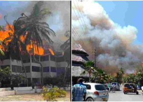 Fire Razes Down Oasis Cottage Hotel in Malindi 