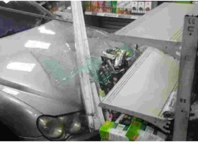 Drama as Man Drives into Convenience Store in Westlands, Nairobi [VIDEO]