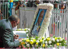 Uhuru Pauses Speech at Magufuli's Funeral Service in Honor of Muslim Prayer Call 