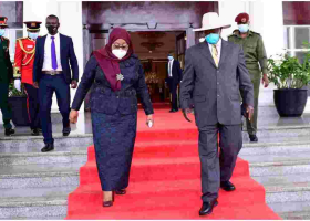 Tanzania’s New President Samia Suluhu Visits Uganda in Her Maiden Foreign Trip