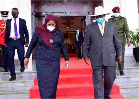 Tanzania President Samia Suluhu Breaks Tradition, Wears Facemask in Public for the First Time
