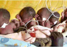 Kenyan Man Seeks Help from Well-Wishers as Wife Gives Birth to Five Babies 