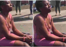 Drama as Protesting Kenyan-Born Woman Blocks a Road in Brooklyn Center, Minnesota