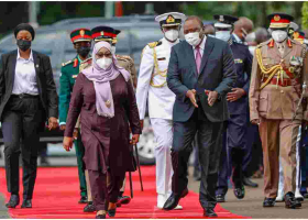 Tanzania President Samia Suluhu Arrives in Kenya for Two-Day State Visit 