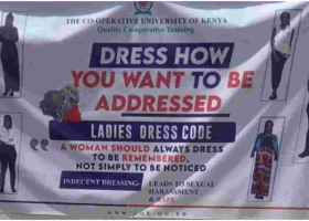Co-operative University Apologizes After Banner Linking Rape to Indecent Dressing Causes Uproar 