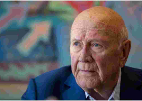  Fredrick de Klerk, South Africa's Last White President, Dies