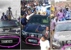 Raila, OKA Principals' Look-Alike Car Number Plates Cause a Stir Online 