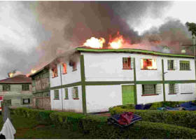 Kakamega High School Closed as Fire Destroys Two Hostels, 16 Students Arrested 