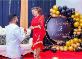 Flashy Preacher Reverend Lucy Natasha Gets Engaged to Fiancé Prophet Carmel