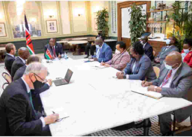 President Uhuru Briefed on Progress of Kenya-UK Health Alliance