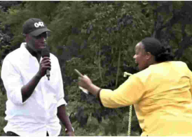 Drama as Senator Johnson Sakaja, Bishop Margaret Wanjiru Clash at a Nairobi Rally 