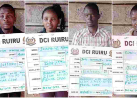 Detectives Arrest Four Suspects Linked to Thika Superhighway Abductions