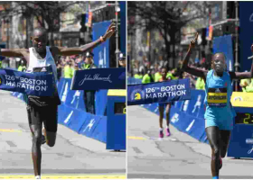 Kenya’s Evans Chebet and Peres Jepchirchir Win 126th Boston Marathon