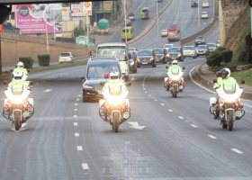 Kibaki’s Body Escorted to Nyeri by Road Ahead of Burial 