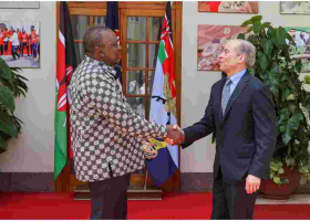 US Billionaire Businessman Fisk Johnson Pays a Courtesy Call on President Uhuru 