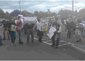 Protestors Block Roads in Nanyuki Disputing UDA Nomination Results