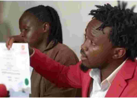 Singer Bahati Breaks Down in Tears After Jubilee Recalls His Nomination Certificate 