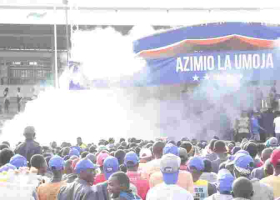 Martha Karua’s Rally at Gusii Stadium Ends Abruptly After Teargas Explosion