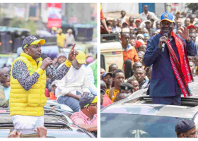 Raila, Ruto Clash over Nyayo Stadium for Final Campaign Rally