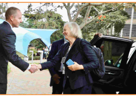 New US Ambassador to Kenya Margaret Whitman Finally Arrives in Nairobi