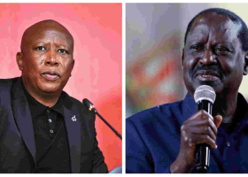 South African Opposition Leader Julius Malema Urges Raila to Concede Defeat