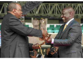 Change of Guard: Uhuru Hands over Instruments of Power to Ruto