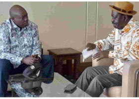 Deputy President Gachagua Meets Raila in Mombasa 
