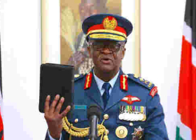 General Francis Ogolla Sworn In as the New Chief of Defense Forces in Kenya
