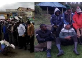 Kikuyu Traditionalists Destroy Alleged LGBTQ Flag Hoisted Atop Mt Kenya in 2019