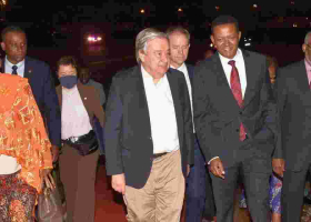 UN Secretary-General Antonio Guterres Visits Kenya, to Meet Ruto