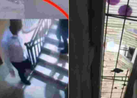 Disturbing Footage: Banker Falls From 3-Storey Building After Interaction with Woman