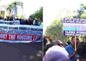 Protest Erupts in Nairobi as Demonstrators Demand Swift Implementation of Housing Levy
