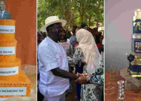 Raila's 79th Birthday Celebration Overflowing with Cake Humor