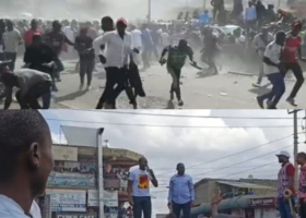 Teargas Fired as Edwin Sifuna and Babu Owino Lead Kitengela Rally