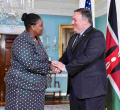 Foreign Affairs Minister Monica Juma Meets Top US Gov't Officials Ahead of President Uhuru Visit to the US