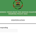 Government Seeks Diaspora Input for Investment Feedback and Policy Revision 