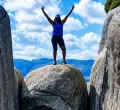 Kenyan Adventurer Polyn Monda Conquers Norway’s Famous Kjeragbolten Boulder Trek