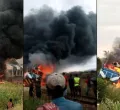 Panic as Nairobi–Mombasa Freight Train Catches Fire