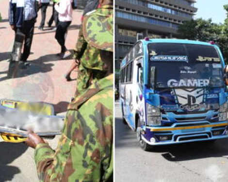 Police Tow Matatus, Remove Plates as CBD Protests Snarl Traffic